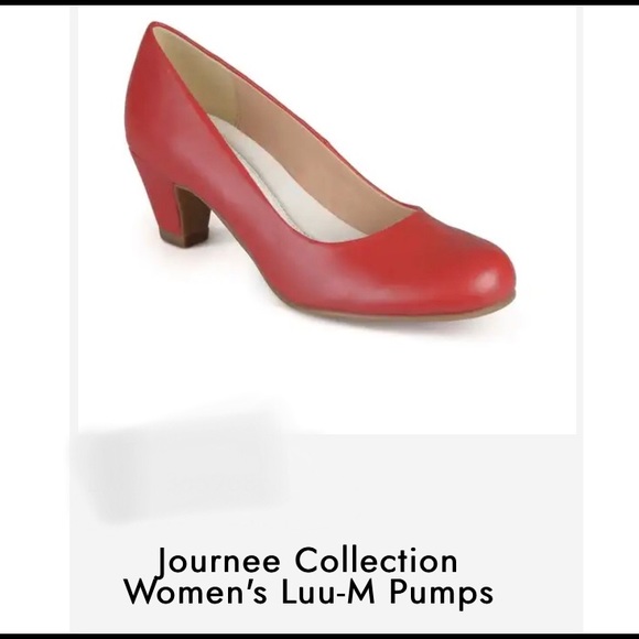 Journee Collection NEW LUU Red Pumps sz 11 - Picture 5 of 12